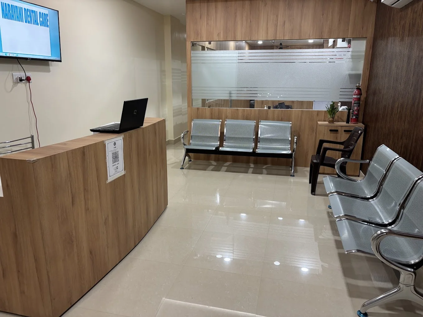 Narayani Dental Care Reception Area - Modern waiting room